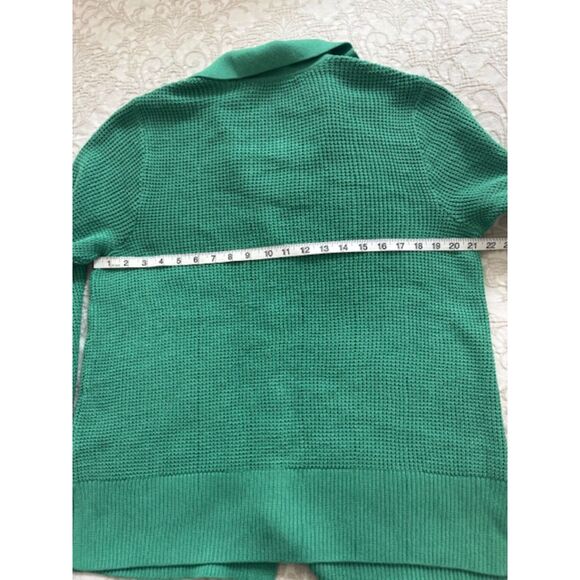 NWT J.Jill Collard Button Front Textured Cardigan in Sweet Grass, M - Picture 7 of 8